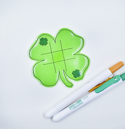 Shamrock Tic Tac Toe Board