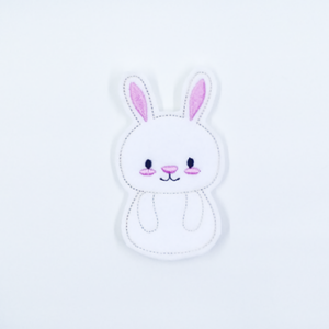 Round Bunny Finger Puppet