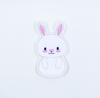 Round Bunny Finger Puppet