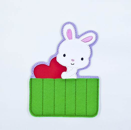 Bunny Heart Crayon Holder