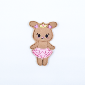 Bunny Ballerina Flat Doll