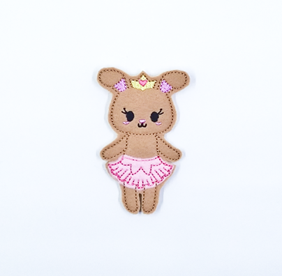 Bunny Ballerina Flat Doll