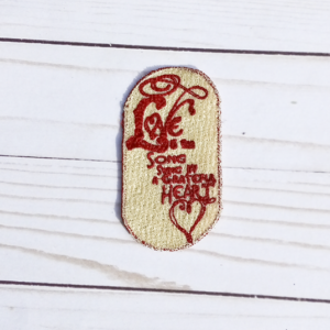 Love Is A Song Lace Bookmark