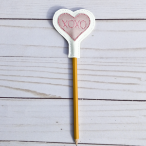 XOXO Conversation Heart Pencil Topper