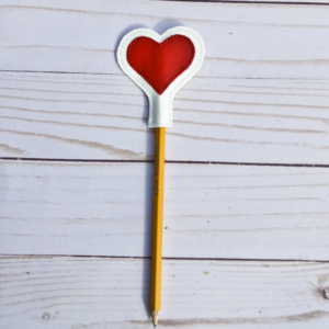 Conversation Heart Pencil Topper