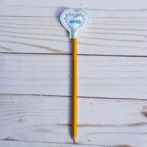 Hugs Heart Pencil Topper