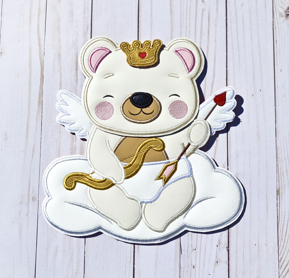 Cupid Bear Sitting On A Cloud Decorative Piece