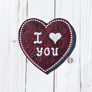 I Heart You Heart-shaped Coaster