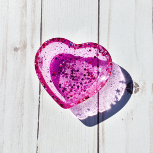 Resin Heart-shaped Trinket Tray