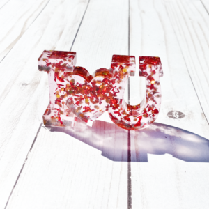 I Heart You Resin Figurine