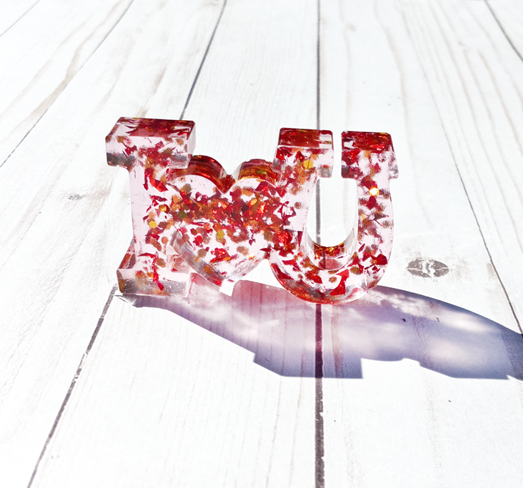 I Heart You Resin Figurine