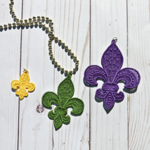 Lace Fleur De Lis Pendant