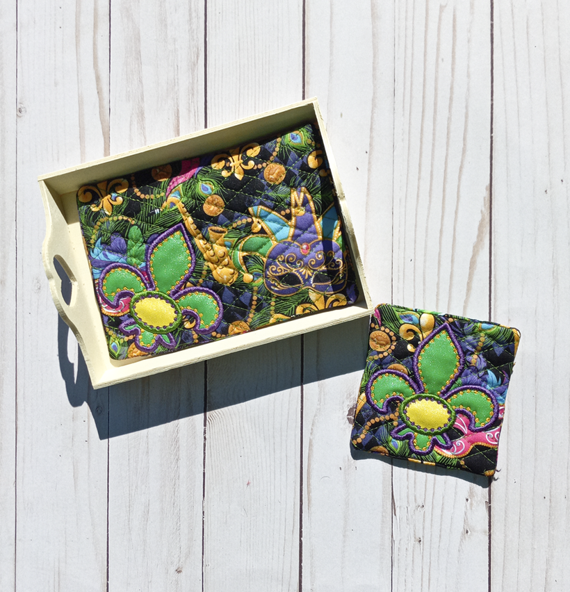 Fleur De Lis Mug Rug