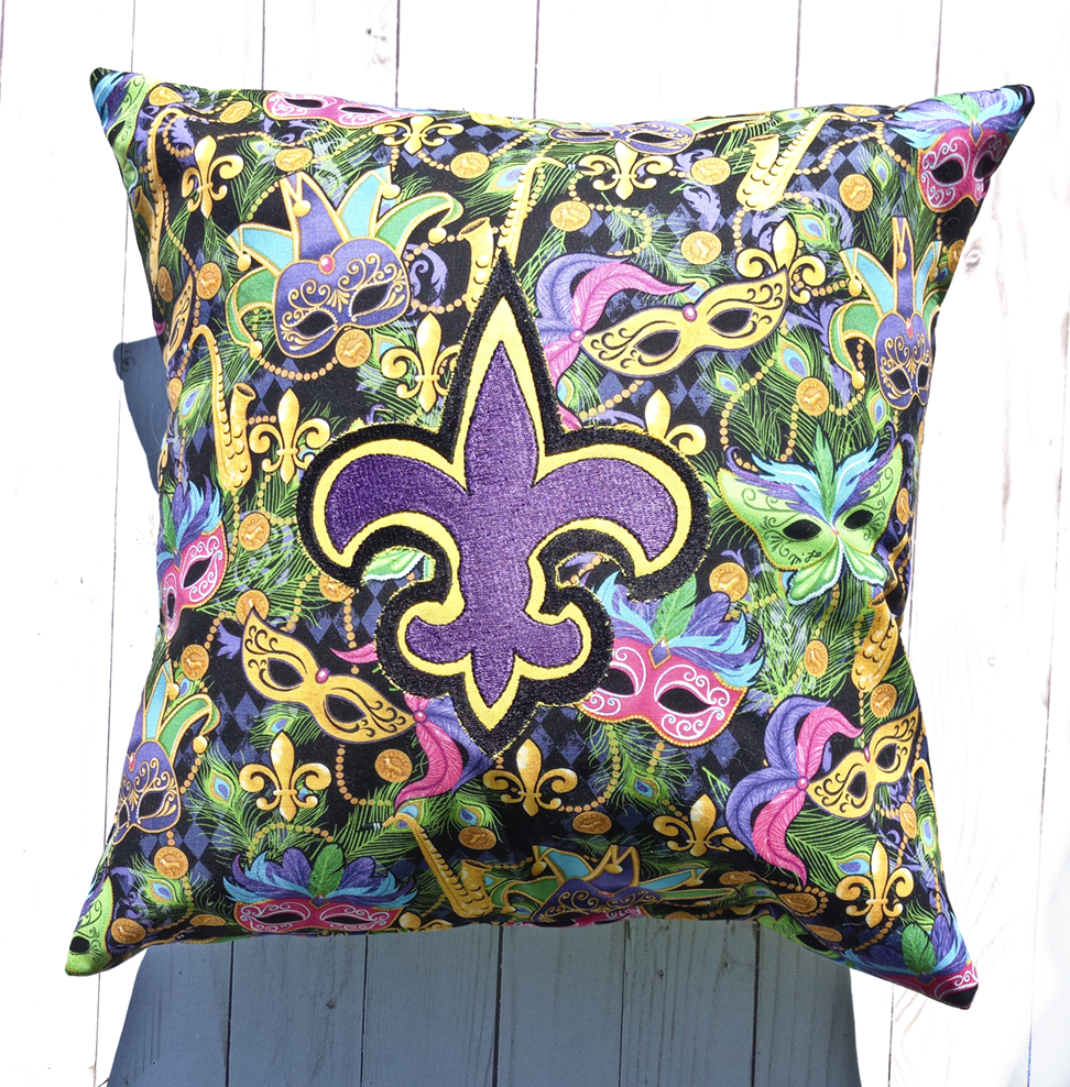 Fleur De Lis Throw Pillow