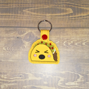 Kawaii Taco Key Fob