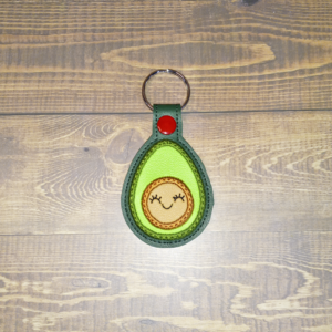 Kawaii Avocado Key Fob