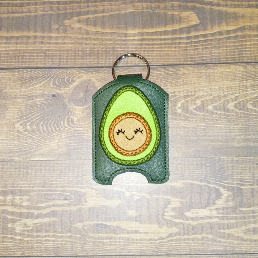 Kawaii Avocado Hand Sanitizer Holder