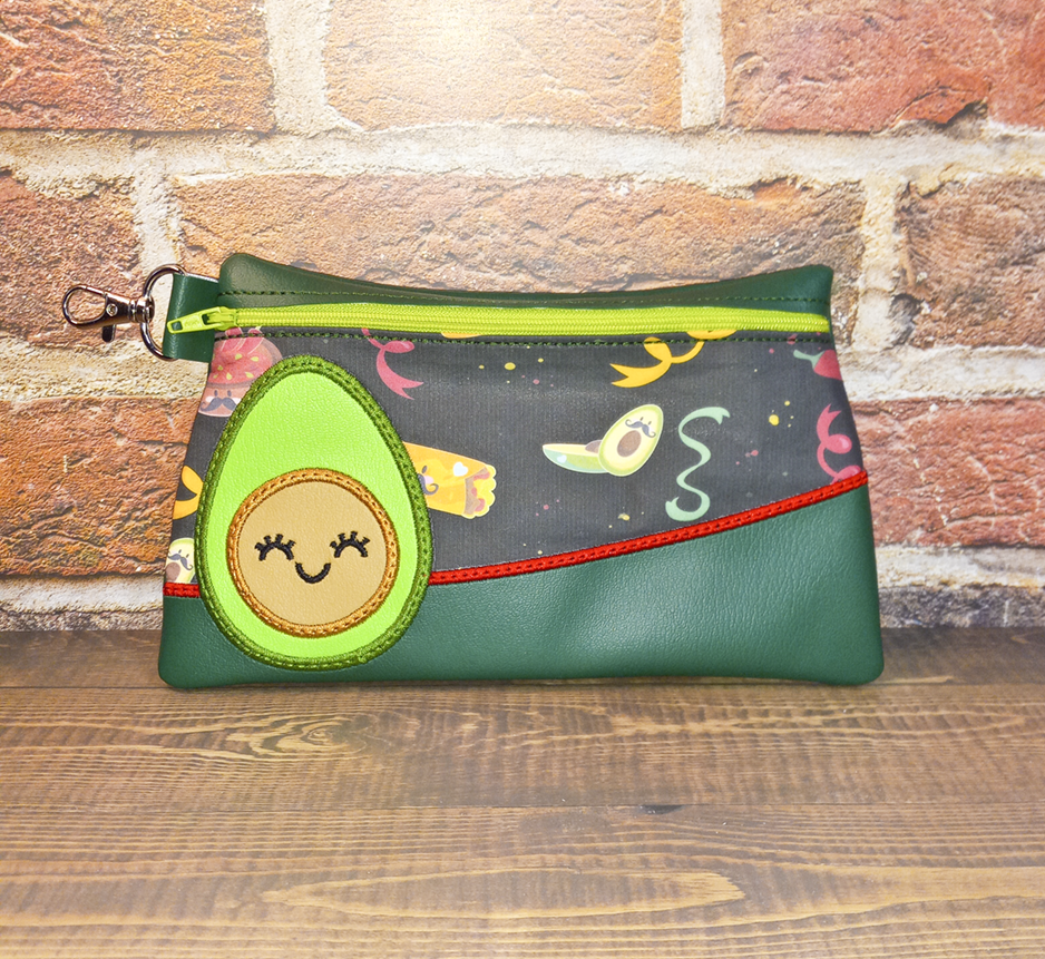 Kawaii Avocado Clutch