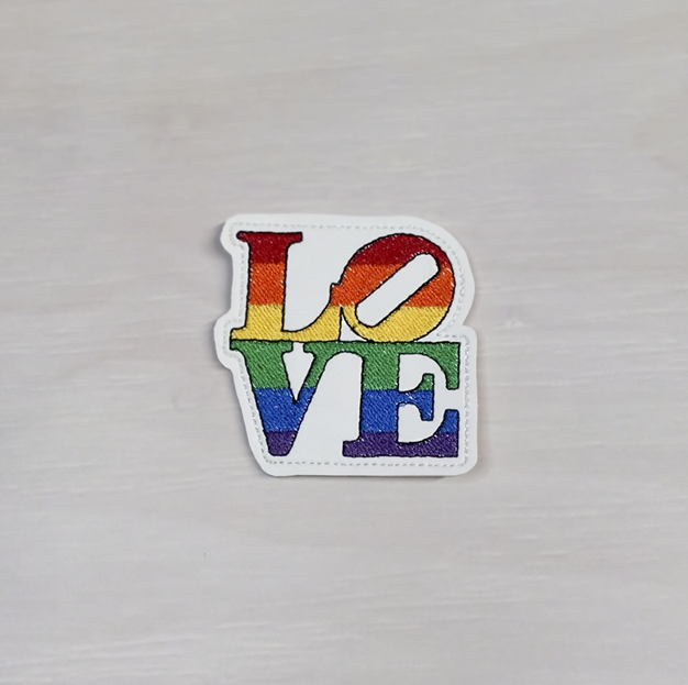 Rainbow Love Feltie