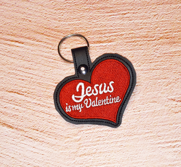 Jesus Is My Valentine Key Fob
