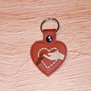 Holding Hands Key Fob