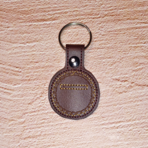 Heart-Bordered Quarter Keeper Key Fob