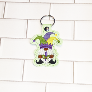 Fleur De Lis Gnome Key Fob