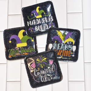 Mardi Gras Celebration Coasters