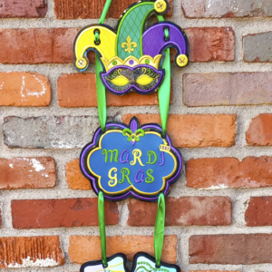 Mardi Gras Door Hanger
