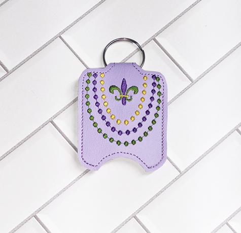 Mardi Gras Hand Sanitizer Holder
