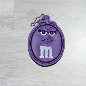 Purple Chocolate Candy Bag Dangle