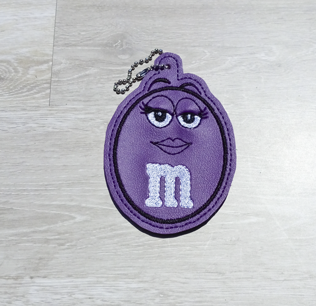 Purple Chocolate Candy Bag Dangle