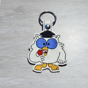Lollipop Licking Owl Key Fob