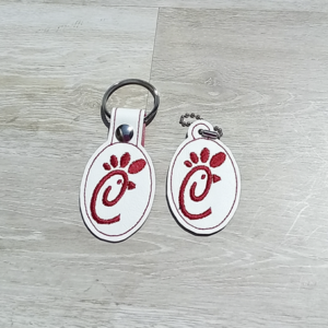 Chicken Franchise Logo Fob/ Dangle