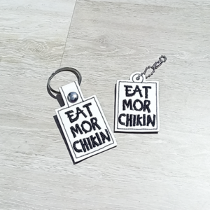 Eat Mor Sign Fob/ Dangle