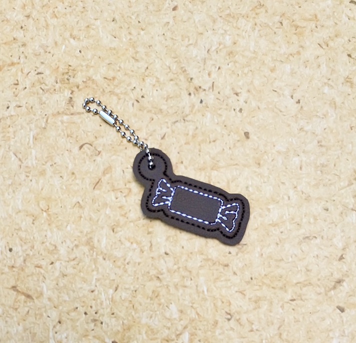 Chocolate Taffy Candy Bag Dangle