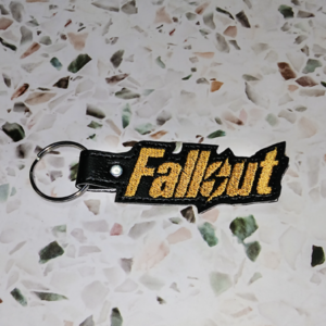 Post-Apocalyptic Game Title Key Fob