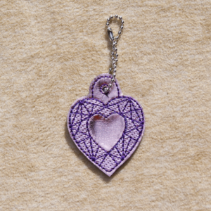 Geo Heart Dangle