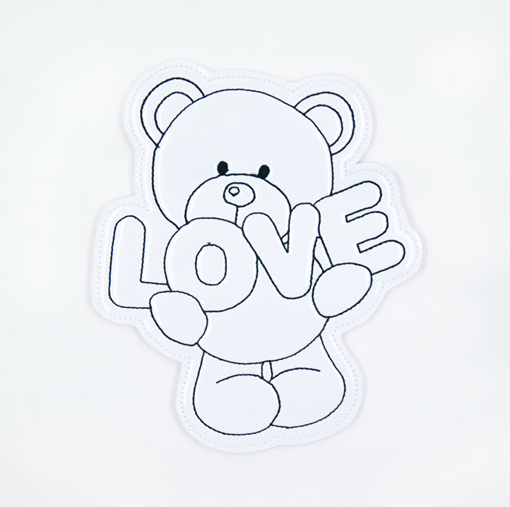 Love Teddy Bear Color Tile