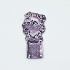 Standing Teddy Bear With Heart Pencil Topper