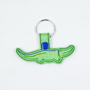 Beaded Gator Key Fob