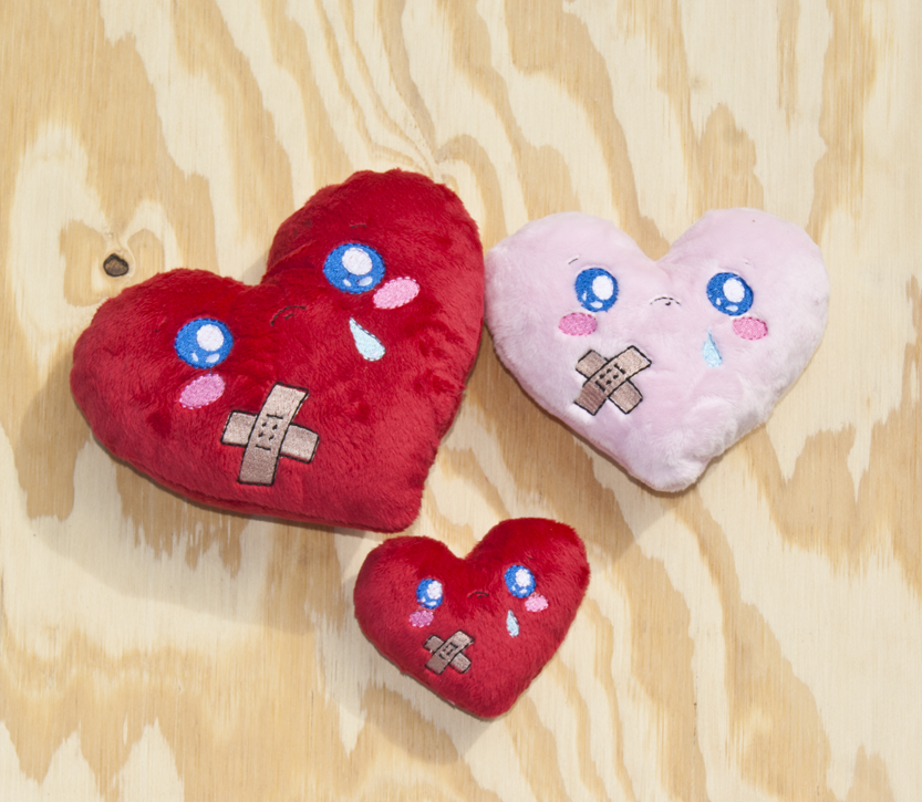 Kawaii Boo Boo Heart Plush