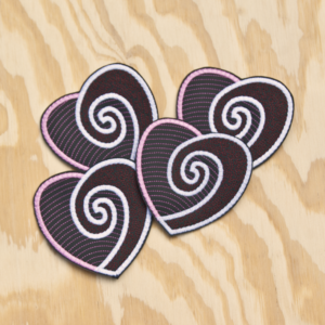 Heart-shaped Swirl Coasters
