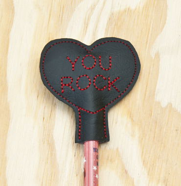 You Rock Heart Pencil Topper