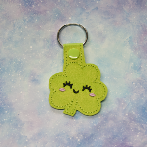 Kawaii Shamrock Key Fob