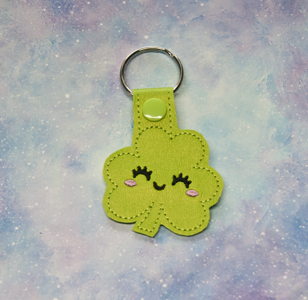 Kawaii Shamrock Key Fob