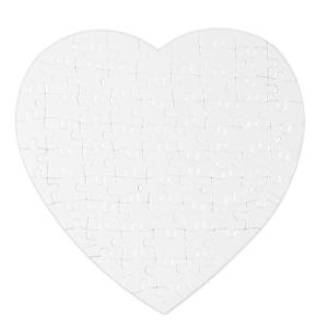 Printed Heart-Shaped Jigsaw Puzzle