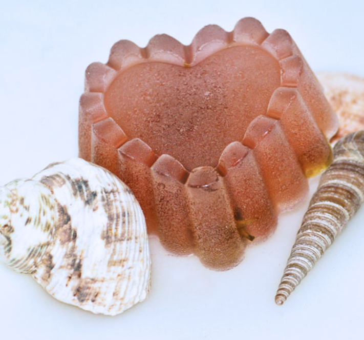 Rosebud Heart-Shaped Soap