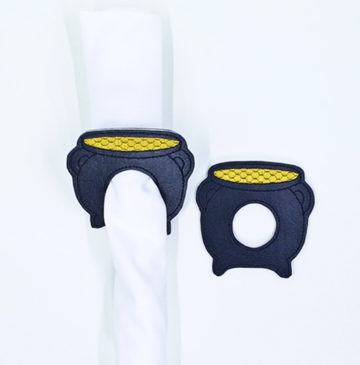 Pot Of Gold Napkin Rings