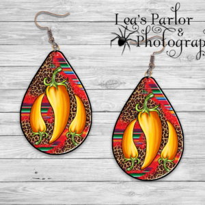 Hot Pepper Earrings Mockup